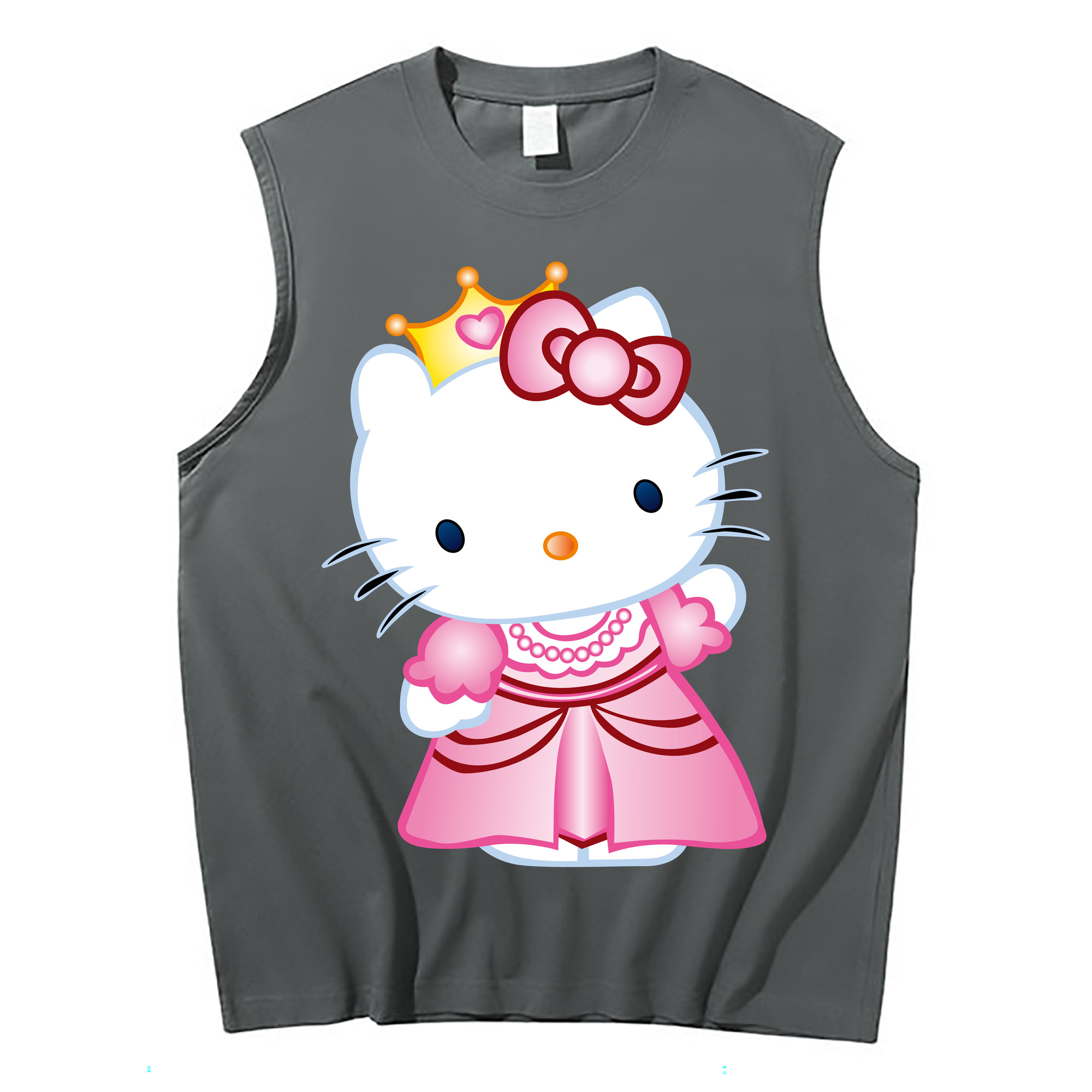 （画像用） Hello Kitty ハローキティ コットン100％タンクトップ（フロントプリント）